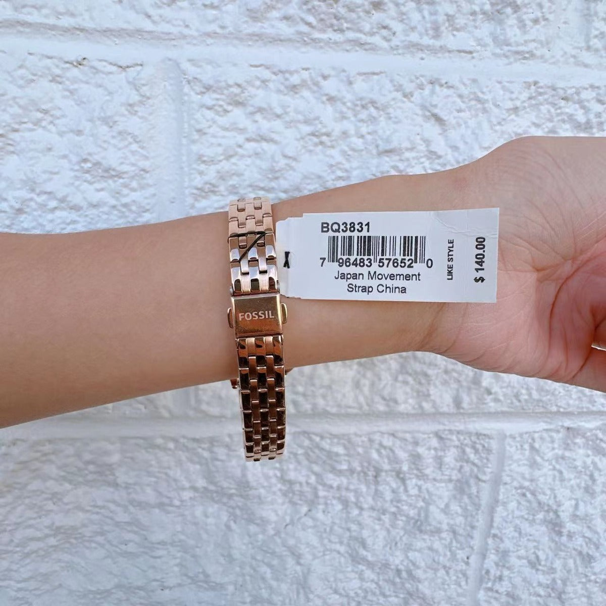 Fossil BQ3831 Colleen Three-Hand Rose Gold-Tone Stainless Steel Watch 796483576520 Fossil BQ3831 Colleen Three-Hand Rose Gold-Tone Stainless Steel Watch 796483576520